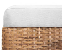 Brea Ivory Performance Linen Woven Bench