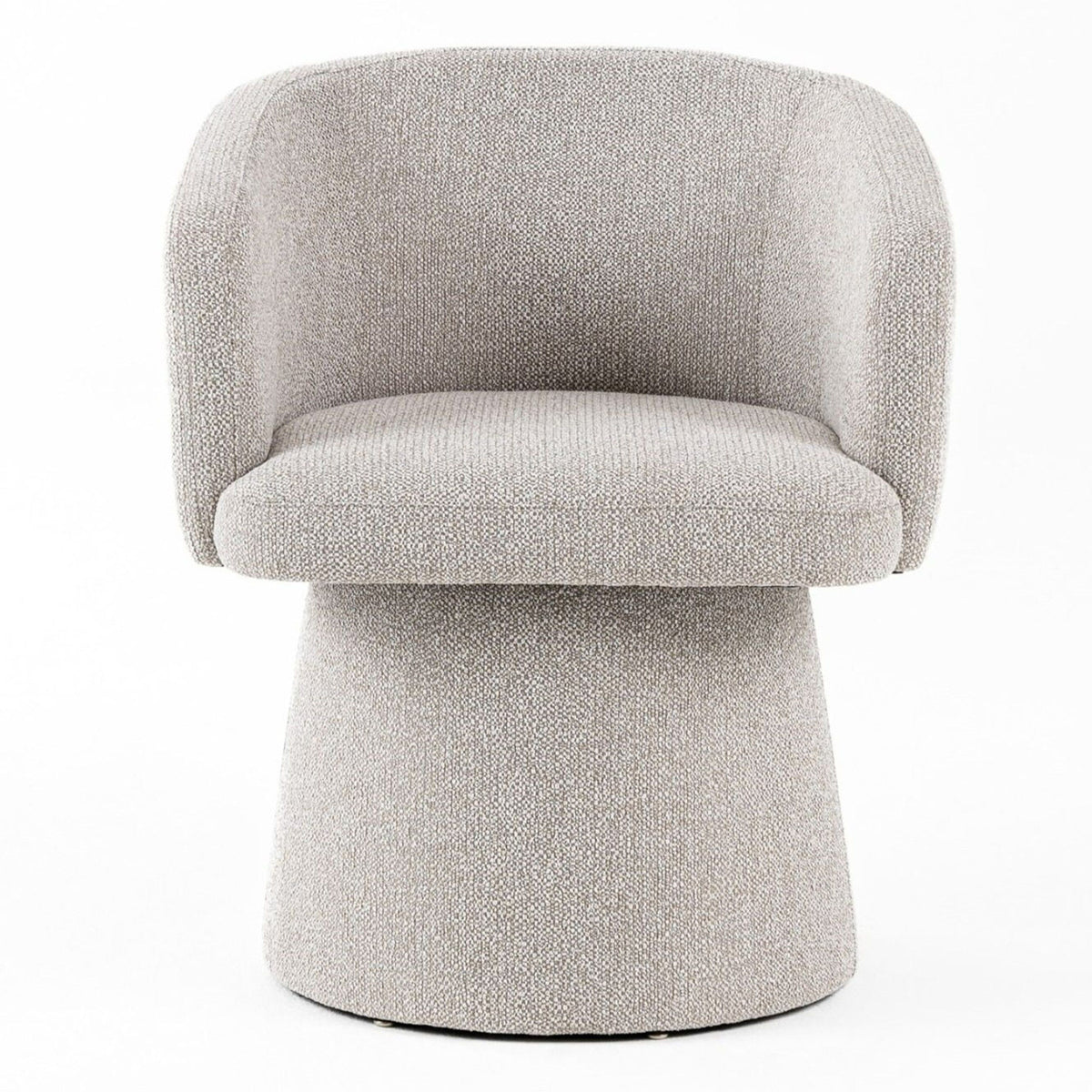 Martie Modern Light Grey Fabric Dining Chair