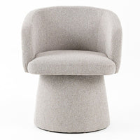 Martie Modern Light Grey Fabric Dining Chair