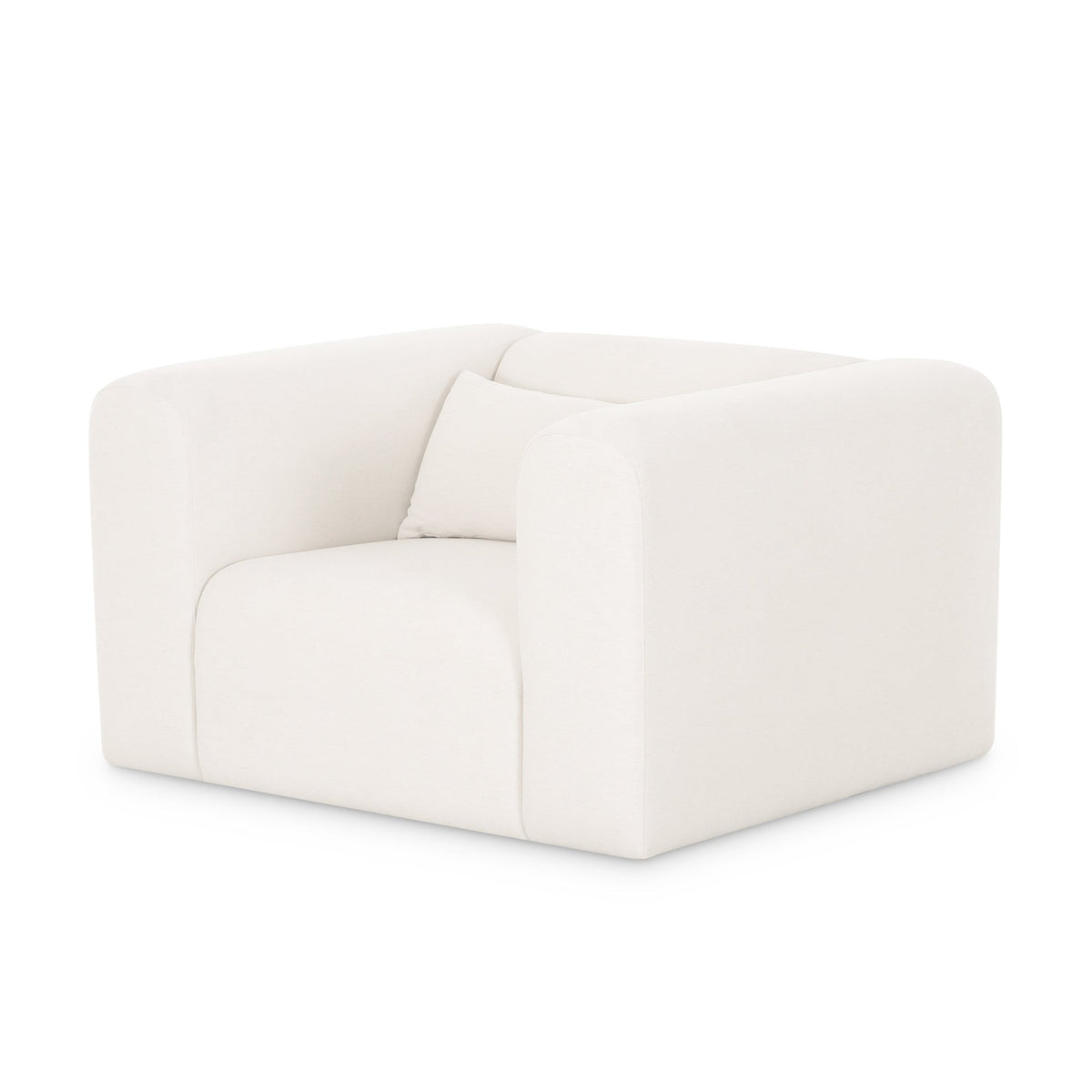 Tereasa Cream Performance Chenille Accent Chair