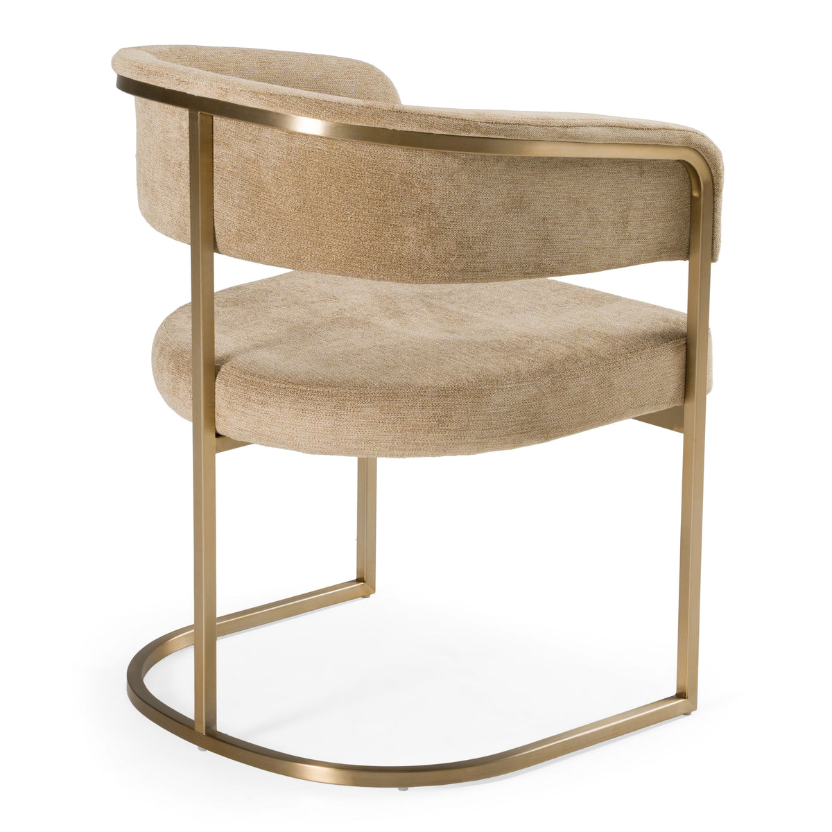 Villa Modern Brown & Gold Dining Chair