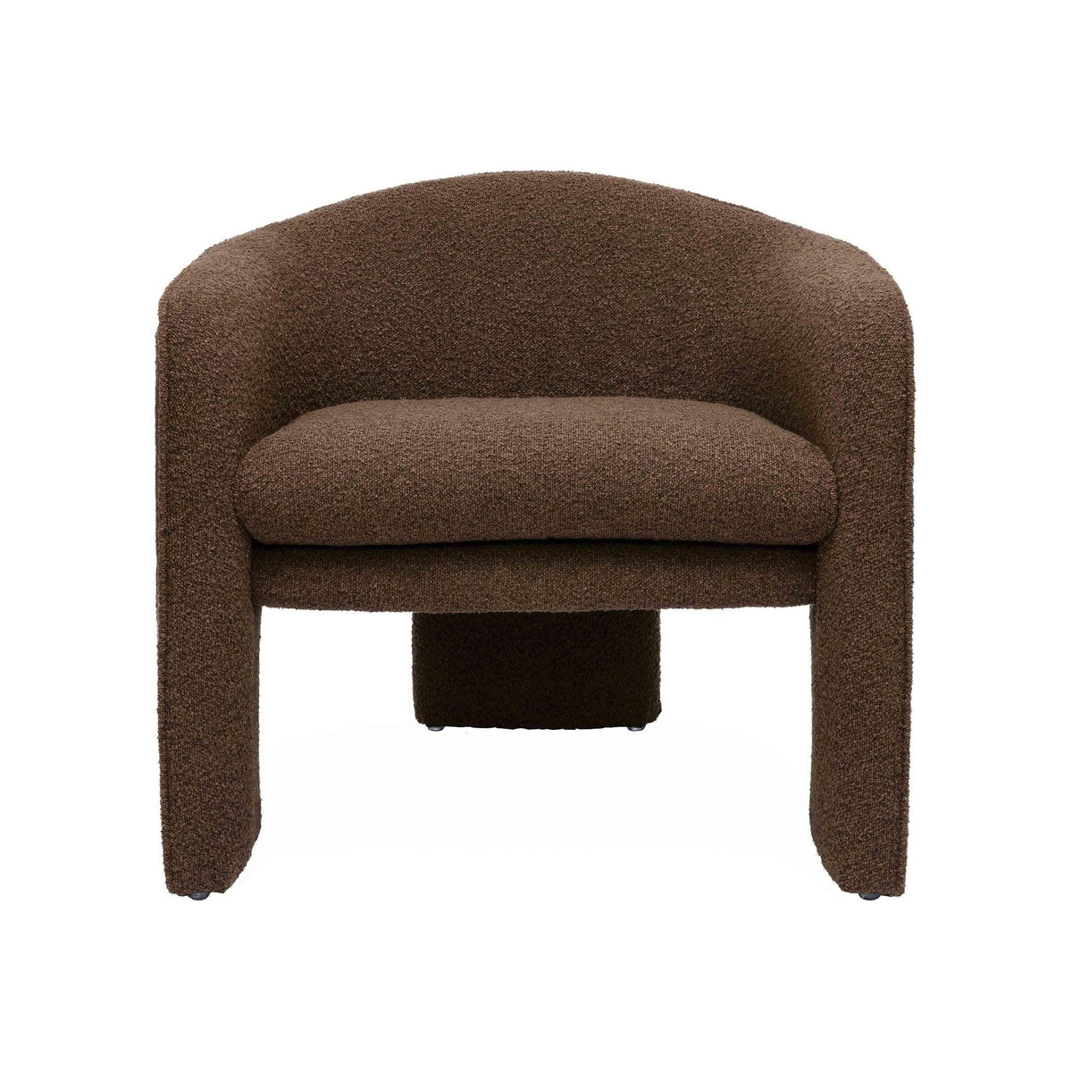 Gattara Chocolate Brown Performance Boucle Accent Chair