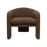 Gattara Chocolate Brown Performance Boucle Accent Chair