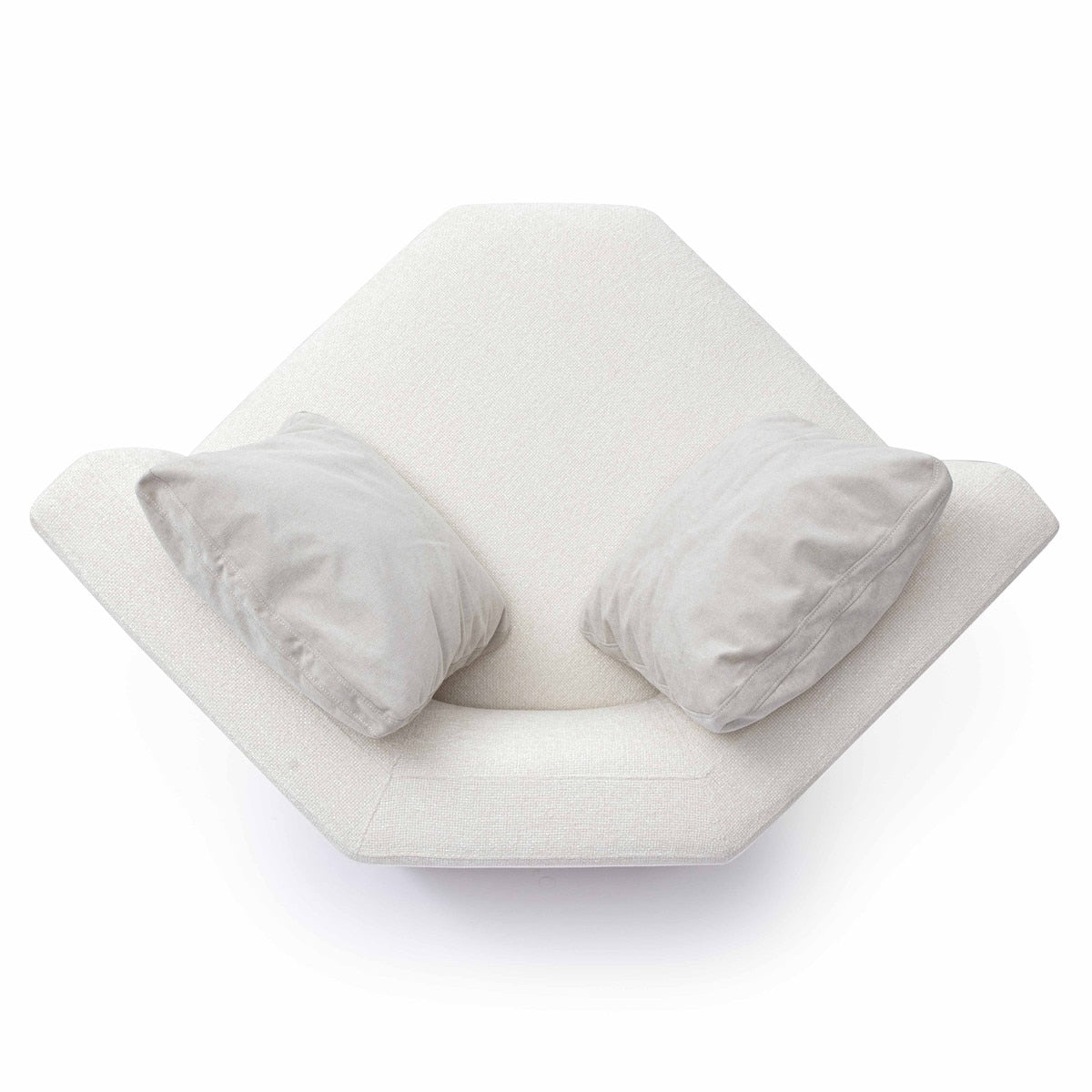 Arabella Cream Chenille Modular Wedge Corner Chair