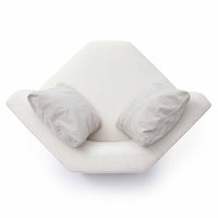 Arabella Cream Chenille Modular Wedge Corner Chair