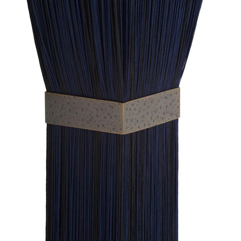 Jenessa Navy Silk Tassel Sconce