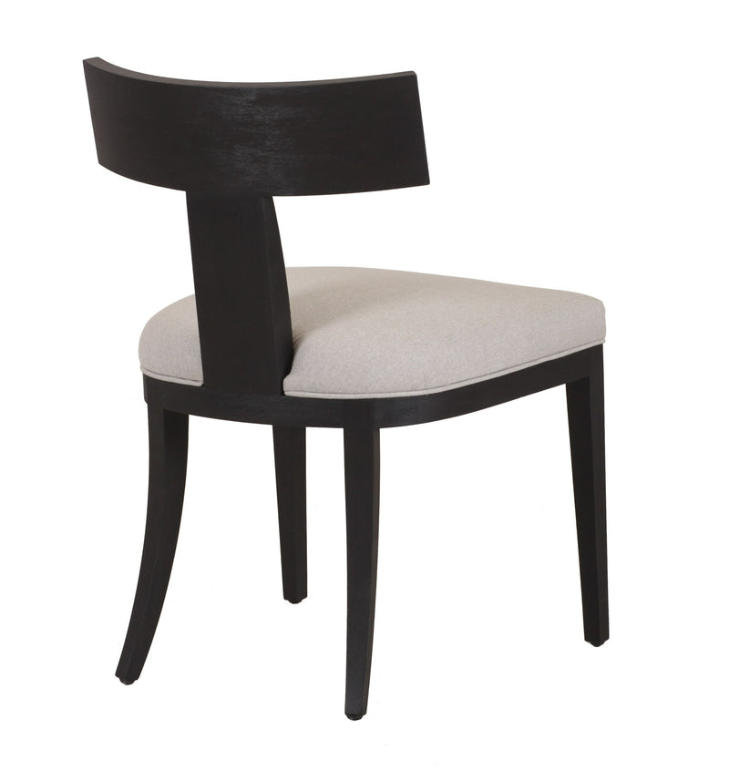 Rowan Modern Beige Linen + Black Walnut Dining Chair (Set of 2)