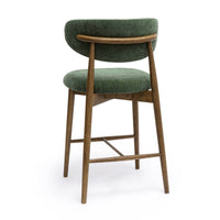 Eloise Forest Green Performance Textured Velvet Counter Stool