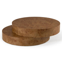 Mason 47" Modern Faux Burl Coffee Table