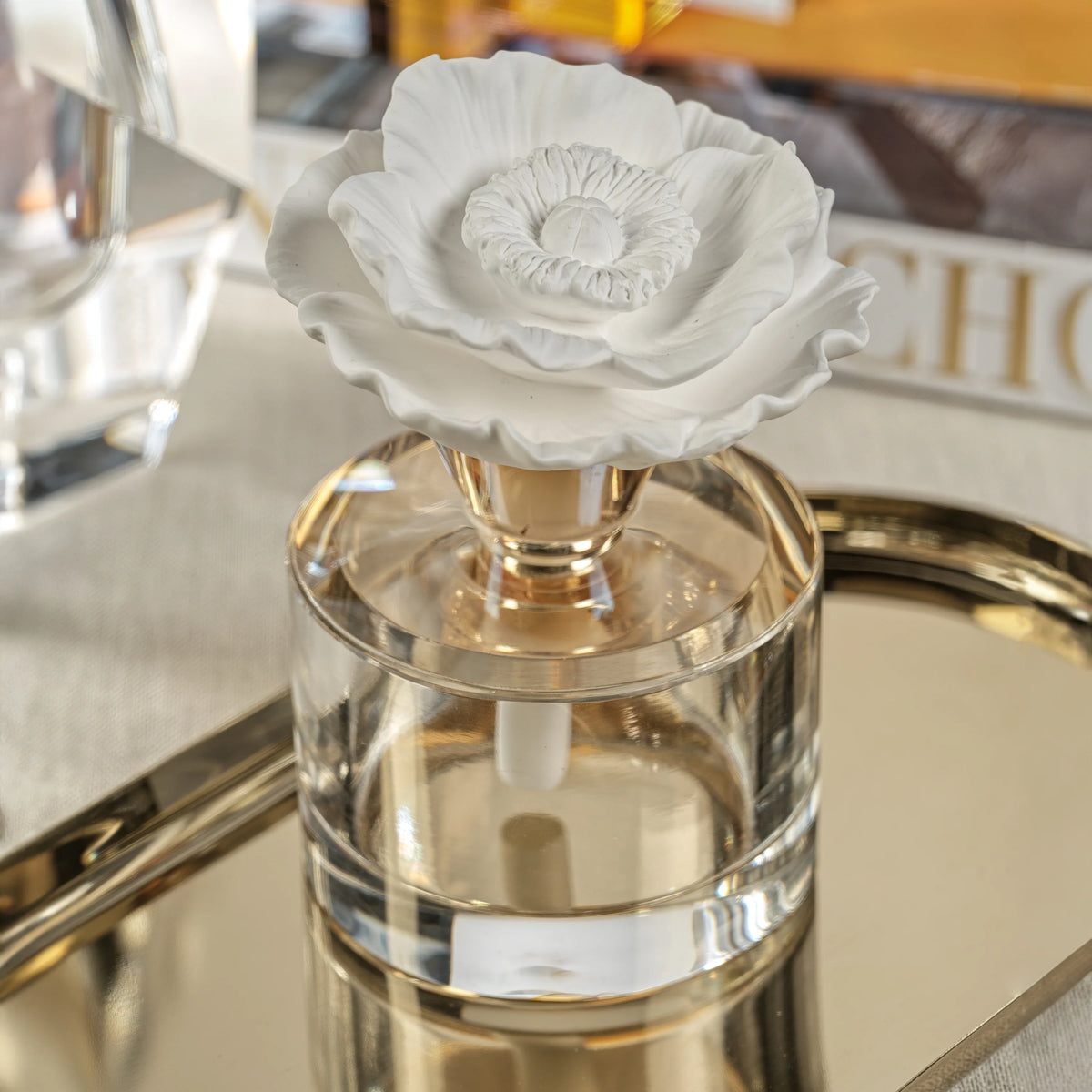 Venezia Arielle Porcelain & Crystal Diffuser (Set of 4)