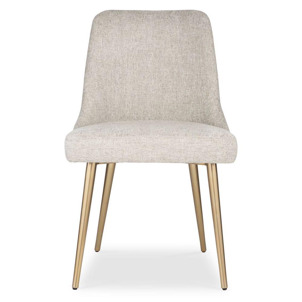 Wellington Taupe & Brushed Gold Dining Chair