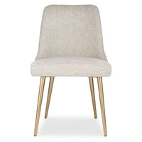 Wellington Taupe & Brushed Gold Dining Chair