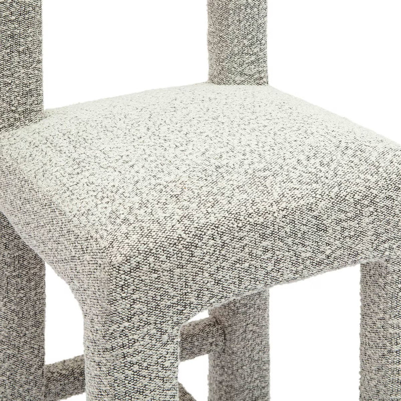 Hazel Grey Boucle Counter Stool