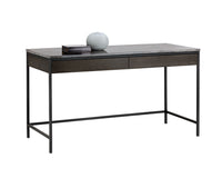 Stamos 55" Modern Oak & Marble Desk