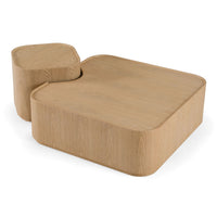 Saga Modern Natural Ash Nesting Coffee Table Set