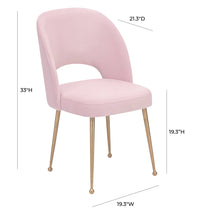 Giada Blush Velvet Chair - Luxury Living Collection