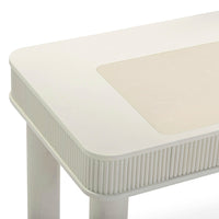 Lexi 55" Cream 2-Drawer Desk