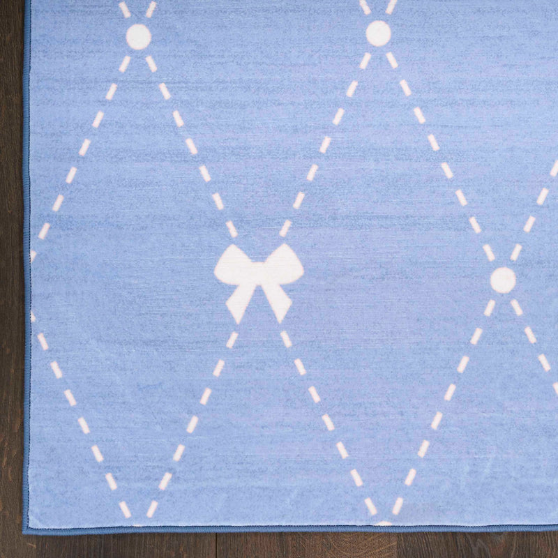 Bows Blue & White Area Rug