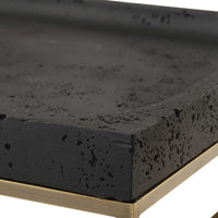 Moore Black & Gold Stone Tray