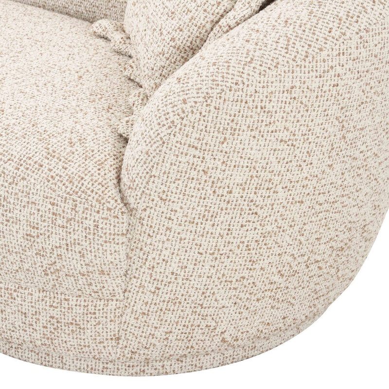 Marion Two-Tone Textured Boucle Loveseat - RAF