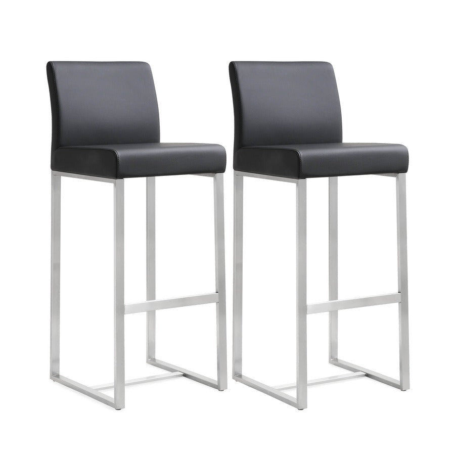 Moriah Black Steel Barstools (Set of 2) - Luxury Living Collection
