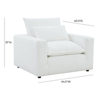 Cali Pearl Performance Fabric Accent Chair
