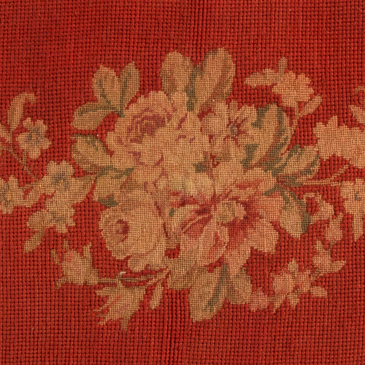 Taylor Vintage Rust Floral Medallion 20" x 30" Throw Pillow