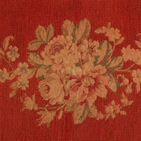 Taylor Vintage Rust Floral Medallion 20" x 30" Throw Pillow