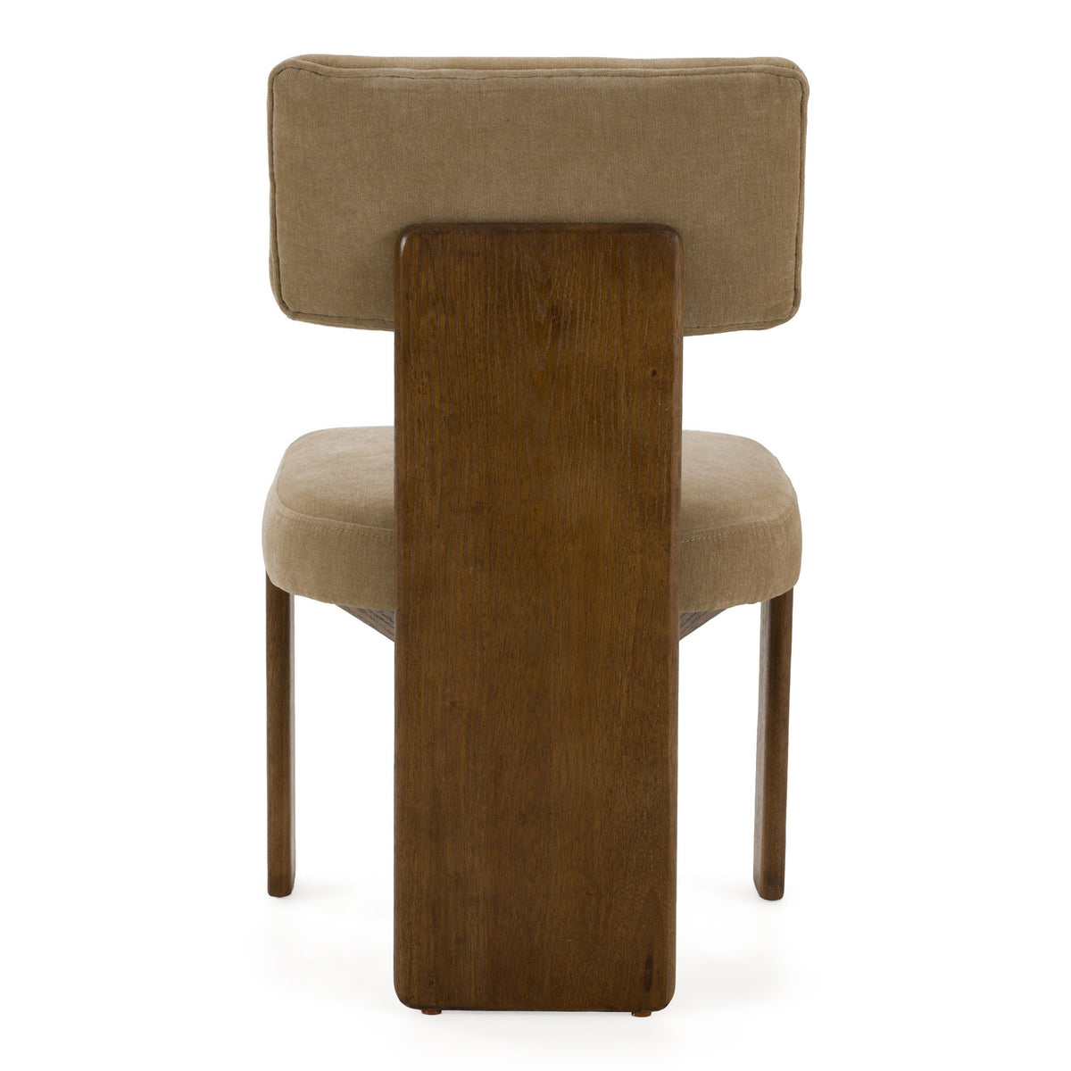 Doritte Modern Tan Upholstered Dining Chairs with Casters (Set of 2)