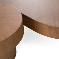 Penelope Modern Walnut Nesting Table Set