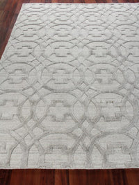 Selena Light Silver Hand Loomed Area Rug - Elegance Collection