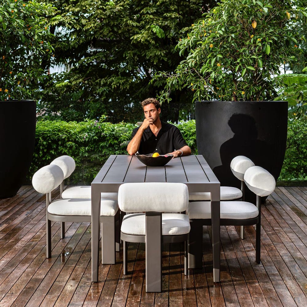 Palisades 92" Indoor-Outdoor Dining Table