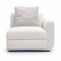 Arabella Cream Chenille Modular RAF Corner Chair