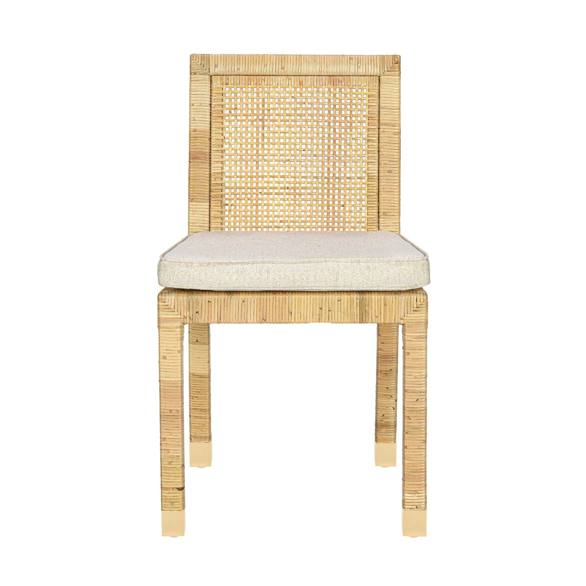 Eden Cream Contract Grade Linen Dining Chair