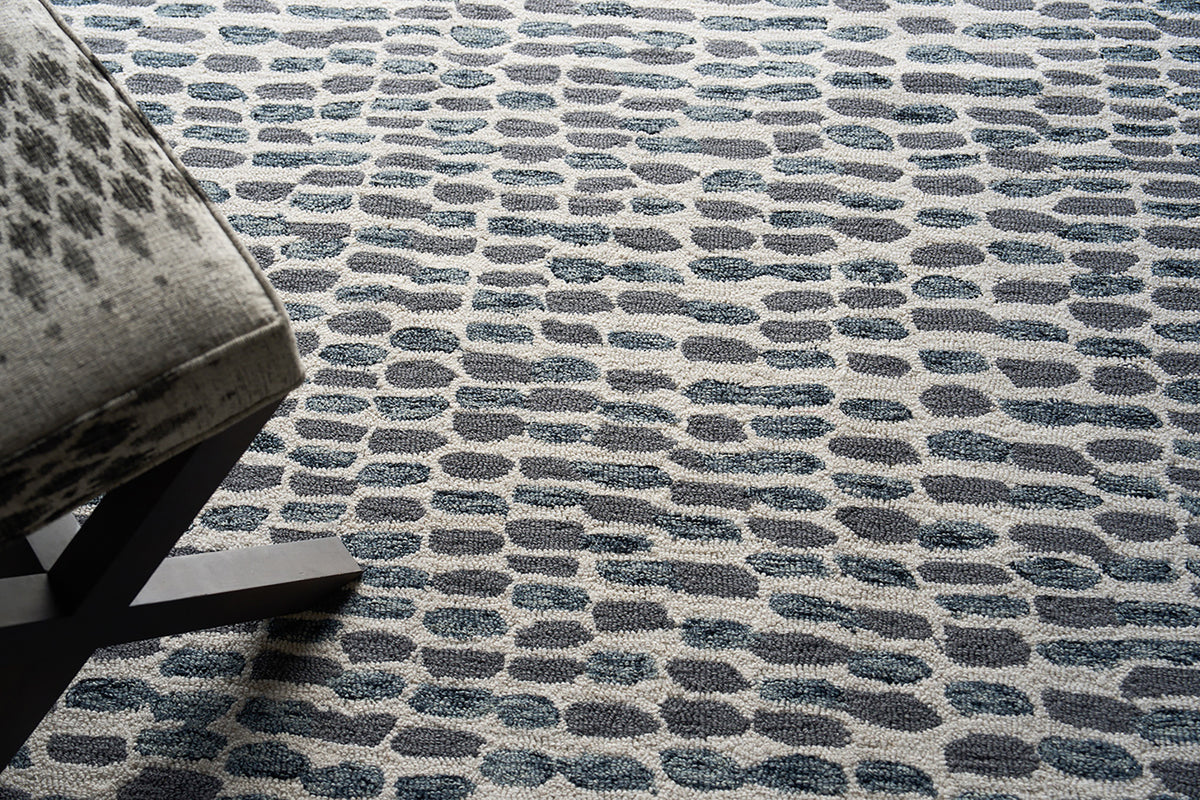 Reign Black/Grey Luxury Area Rug
