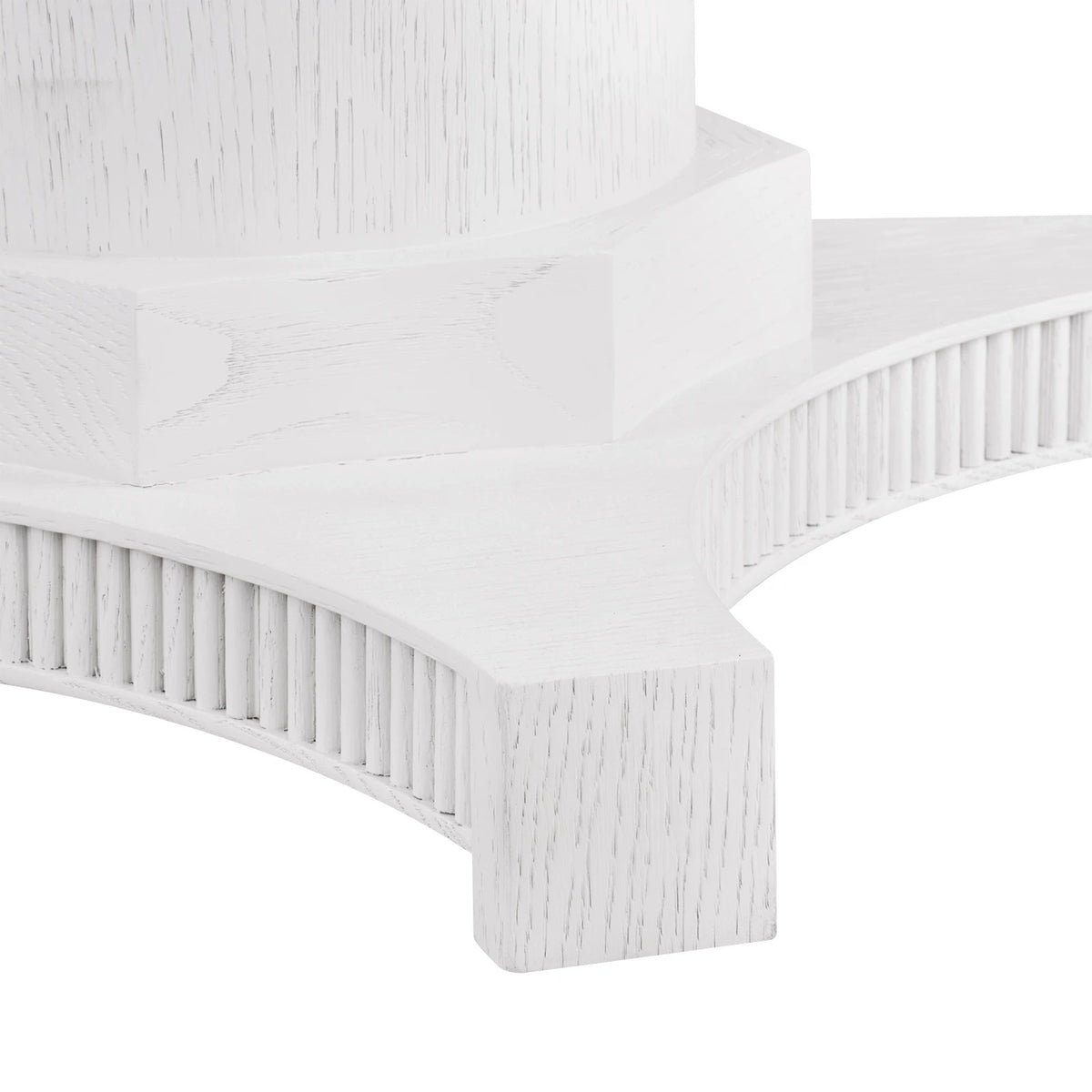 Taylore 48" Round White Glazed Dining Table