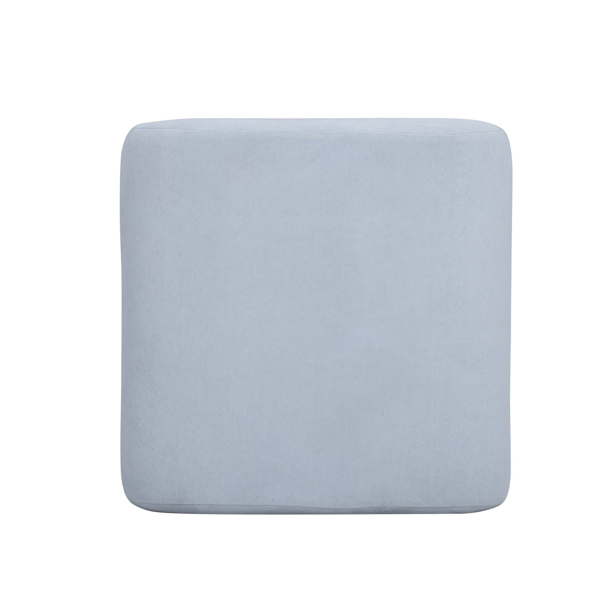 Daliah Light Blue Performance Velvet Ottoman