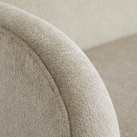 Carla 80"Stone Bouclé Chaise