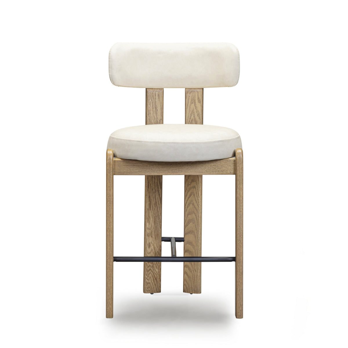 Ophelia Cream Performance Vegan Leather Counter Stool