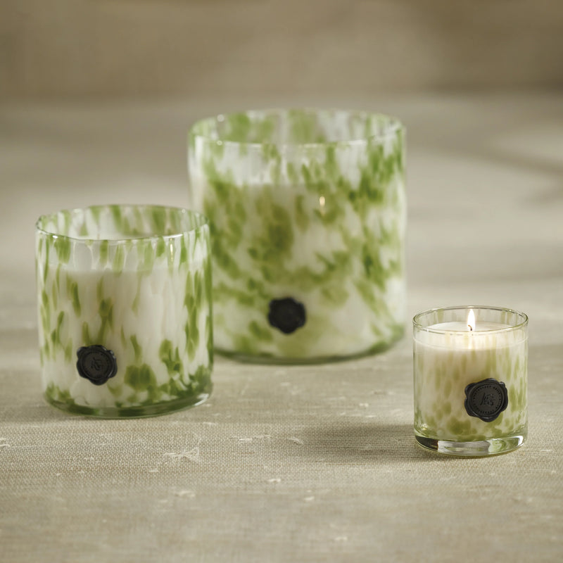 Opal Glass Five-Wick Candle Jar Green/Sicilian Lemon Bergamot (Set of 2)