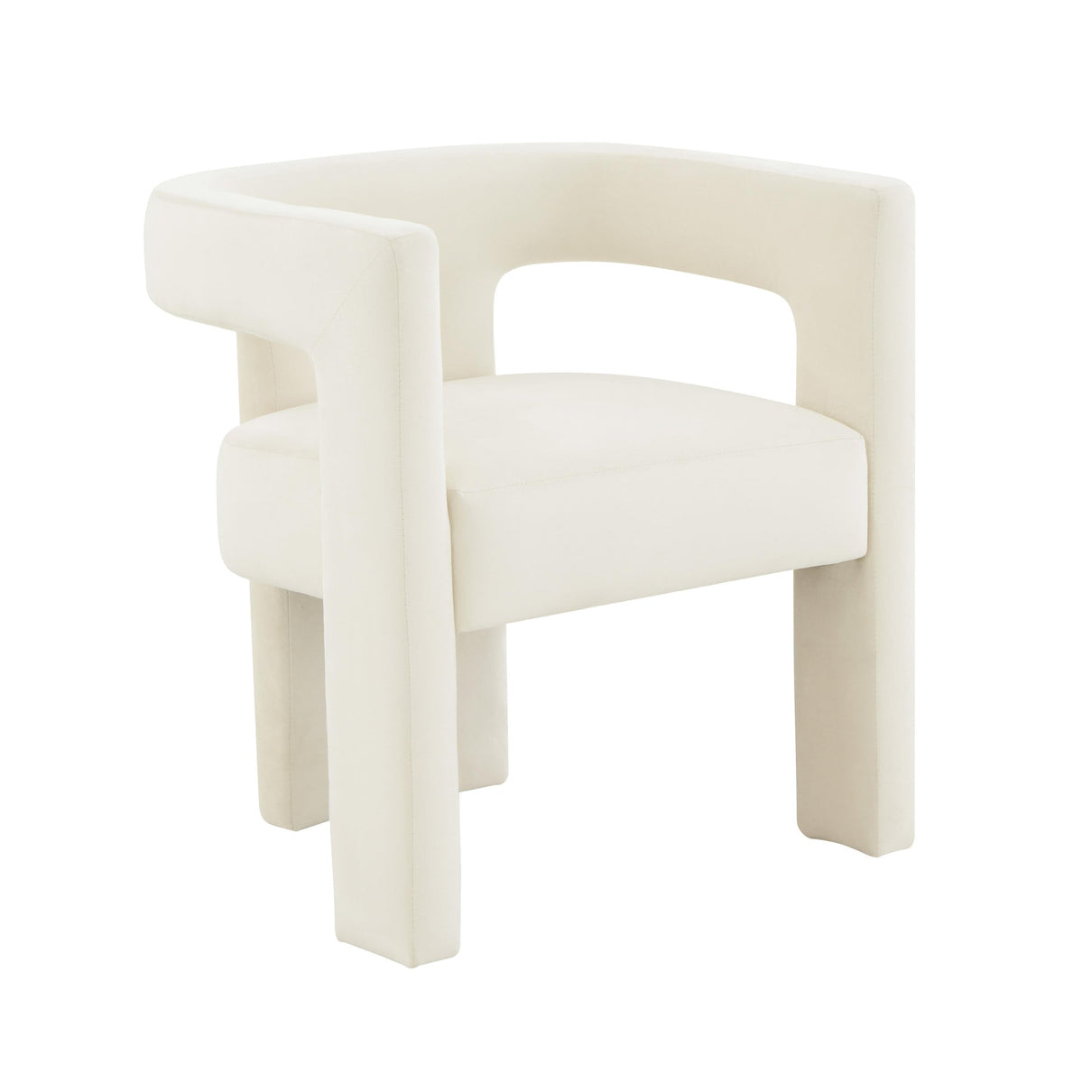 Sloane Cream Performance Velvet Chair