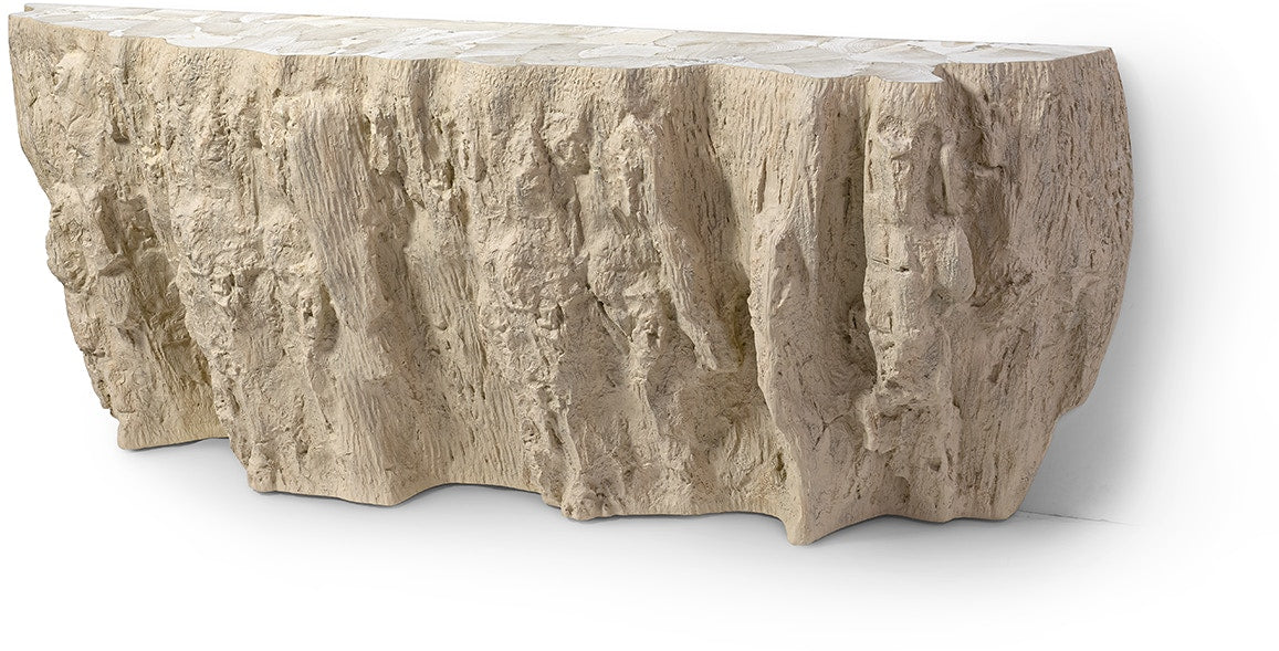 Camilla Fossilized Clam Console Table (2 Sizes Available)