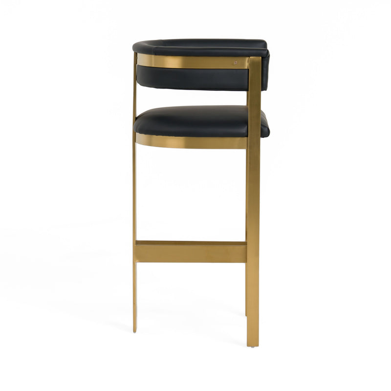 Divine Modern Black & Gold Barstool