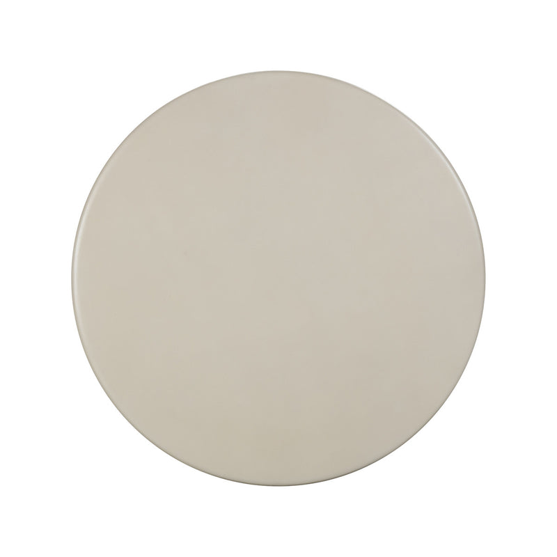 Erine Beige Textured Faux Plaster Concrete Indoor / Outdoor 47" Round Dining Table