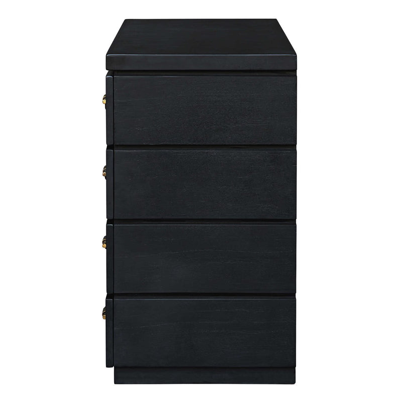 Maricio Black & Gold Dresser Drawer/Nighstand