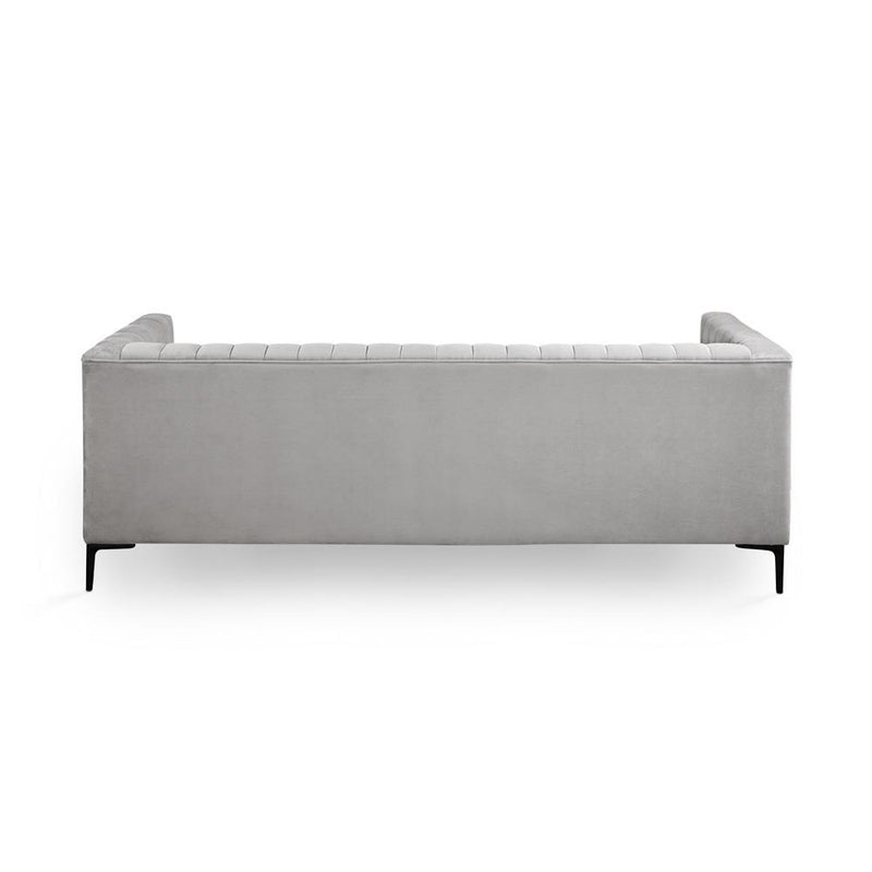 Georgiana Grey Velvet Sofa