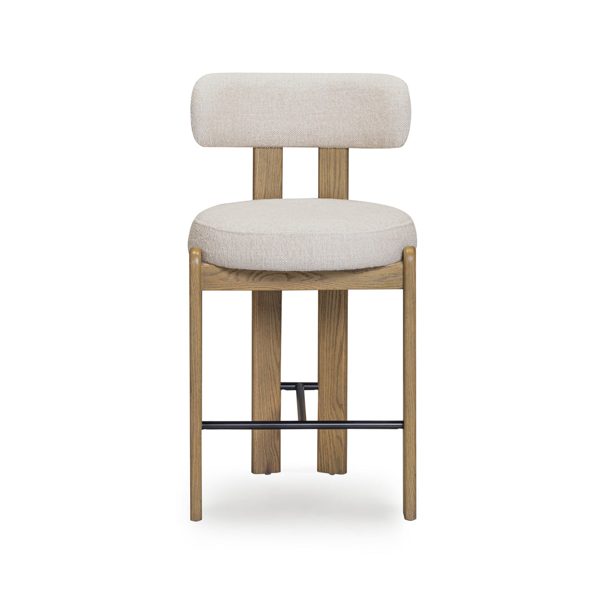 Ophelia Cream Performance Fabric Counter Stool