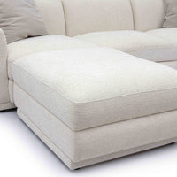 Arabella 95.7" Cream Chenille Modular Sectional