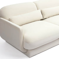 Arnaldo Cream Velvet Sofa