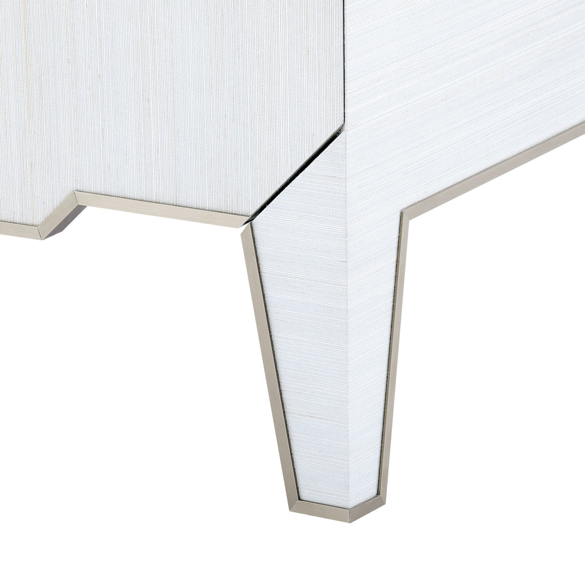 Selena 30" Platinum Shimmer & Gold End Table/Nightstand